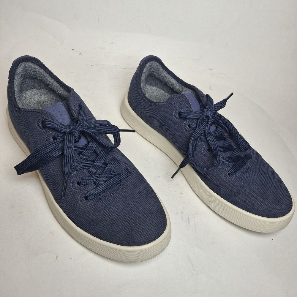 AllBirds Navy Blue Women's Cruiser Corduroy Sneakers Organic Cotton  Preppy 6.5